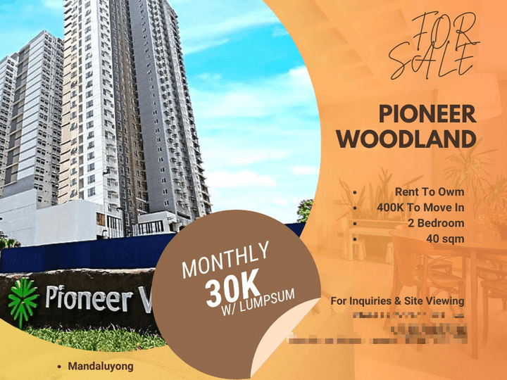 Mandaluyong/Ortigad NO Down Payment Condo Pioneer Woodland