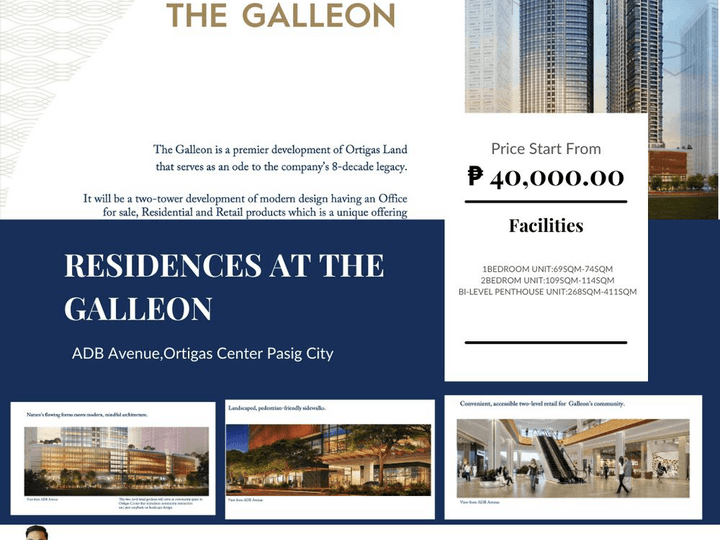 79.00 sqm 1-bedroom Condo For Sale in Ortigas Pasig Metro Manila