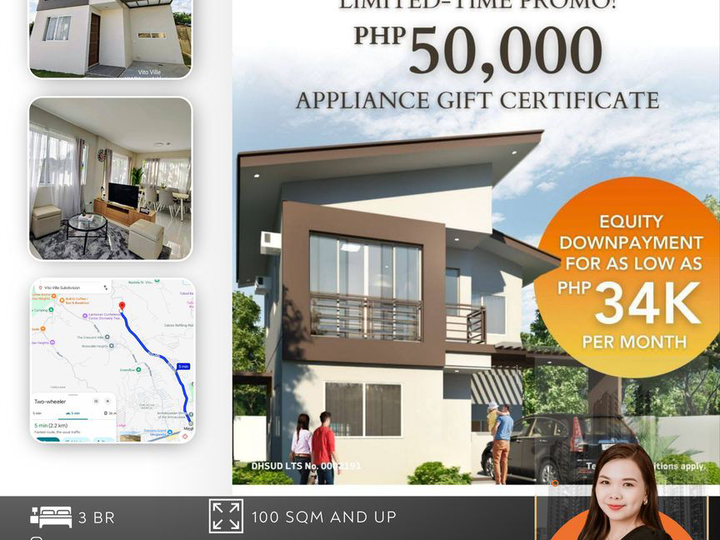 Single Detached H&L in Vito Minglanilla with 50k worth of appliances for FREE