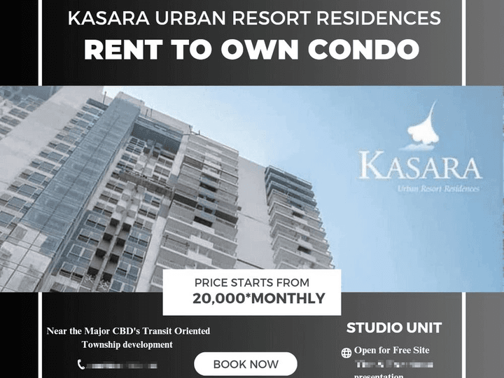 Ready For Occupancy 44.00 sqm 1-bedroom Kasara Urban Resort Residences Condo For Sale in Pasig