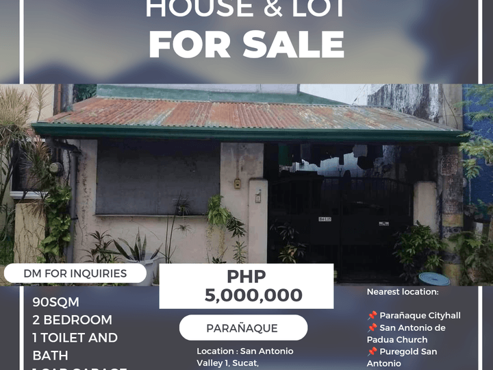 2-bedroom Rowhouse For Sale in Paranaque Metro Manila