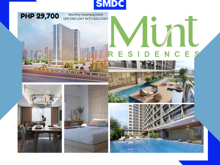 1BR End unit in Mint Residences (Chino Roces Makati)