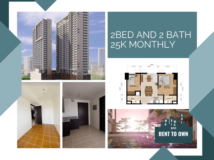 2bed 2bath rfo 48sqm 25k monthly condo in PUP sta mesa