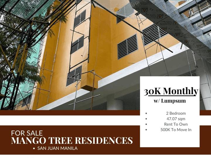 Mango Tree Residences in San Juan 2 BR Condo as low as 30k Monthly