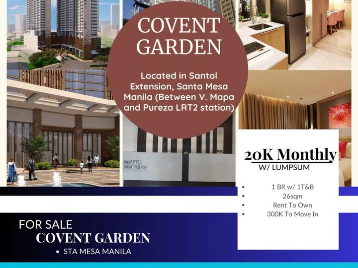 Condo in Sta mesa Manila 1 BR For Sale Rent To Own