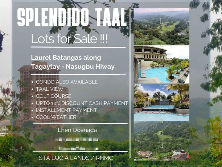 LOTS FOR SALE!!!  SPLENDIDO TAAL in TAGAYTAY