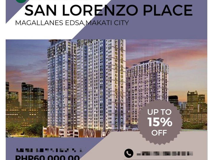 3BR CONDO FOR SALE IN SAN LORENZO PLACE MAKATI RENT TO OWN RFO