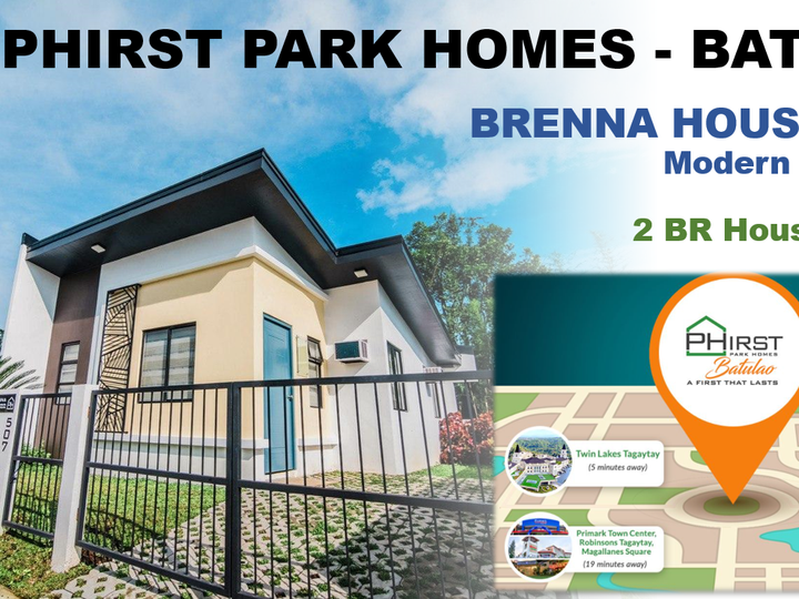 2 Bedroom House for Sale near Tagaytay -  Phirst Park Homes Batulao