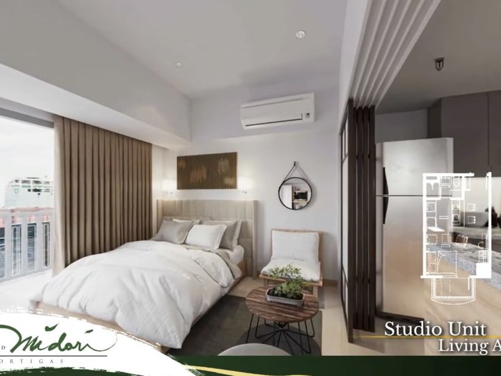 Accessible Studio Unit For Sale in Ortigas Close to MRT, Malls, and Offices