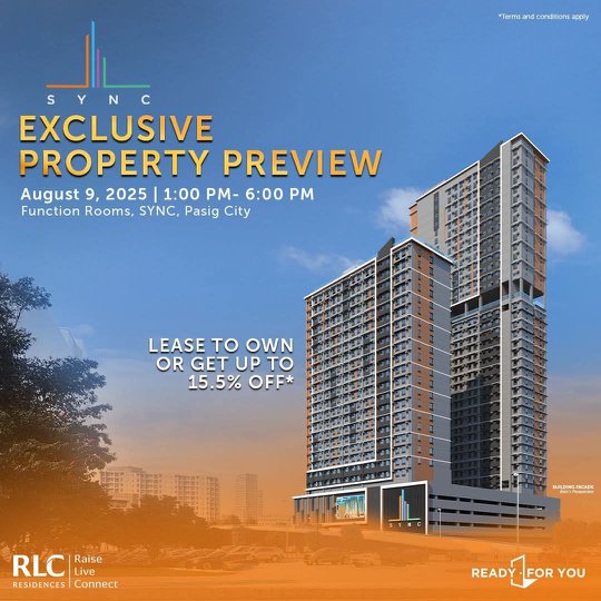 Join us at the Exclusive Property Preview of SYNC by RLC Residences ...