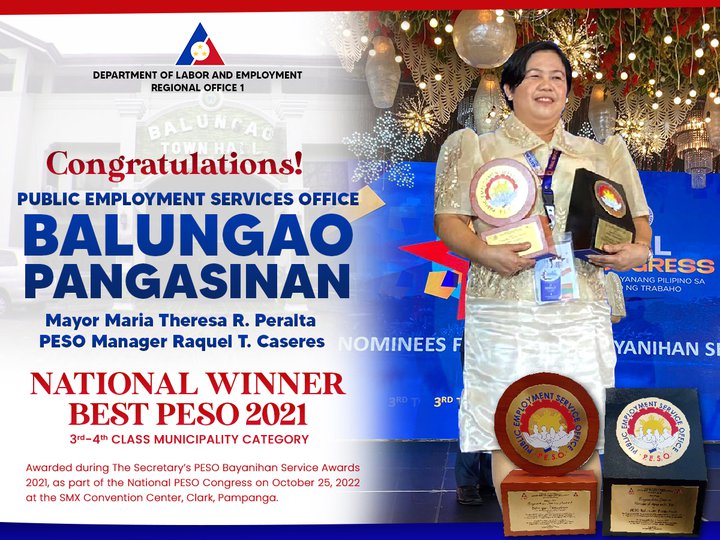 LGU Balungao, Pangasinan is National Best PESO 2022 Manigo Lifehomes