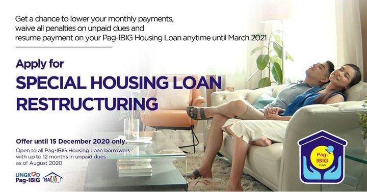 Pag Ibig Fund Housing Loan Restructuring Program 2020