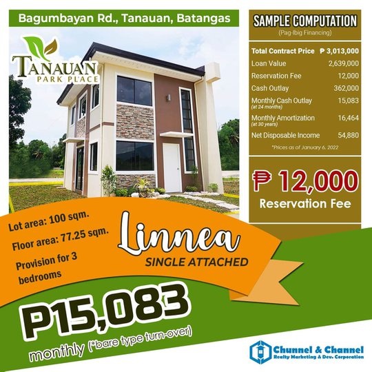 SINGLE ATTACHED PRESELLING FOR SALE IN TANAUAN BATANGAS - Living in ...