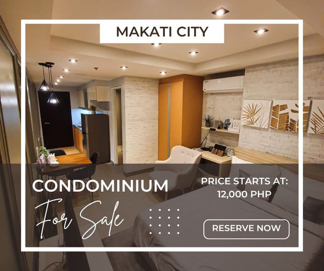  sqm Studio Condo For Sale in Makati Metro Manila [Condo 🏙️] (January  2023) in Makati, Metro Manila for sale