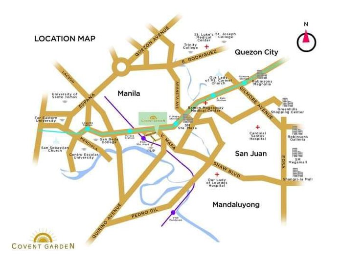 Sta Mesa Manila Map Covent Garden In Sta.mesa Manila *Rent To Own Condo - Few Units Left [Condo  🏙️] ( December 2021) In Manila, Metro Manila For Sale | Discounted / Promo  | Fully Furnished |